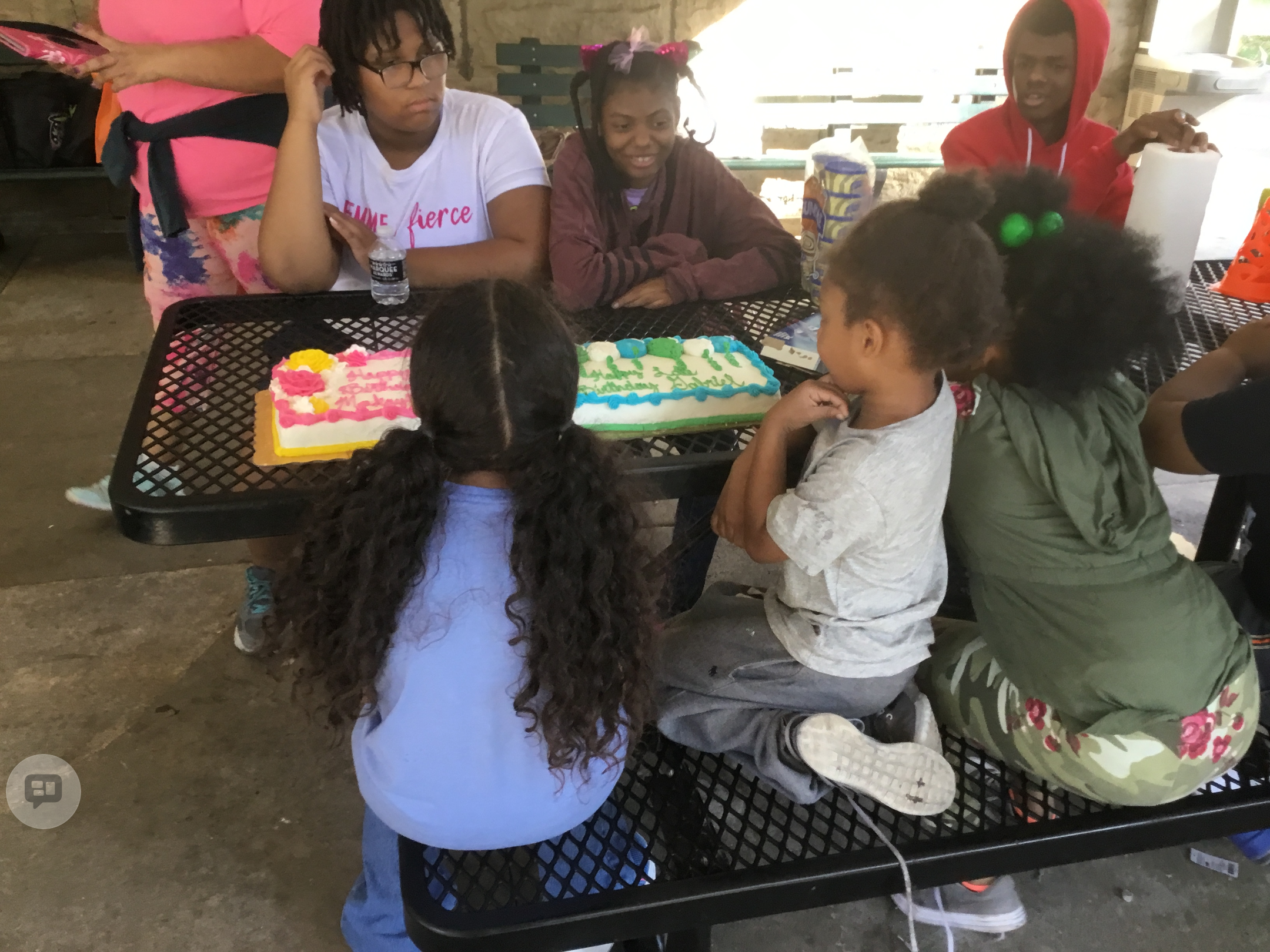 Black girls and young women celebrating together