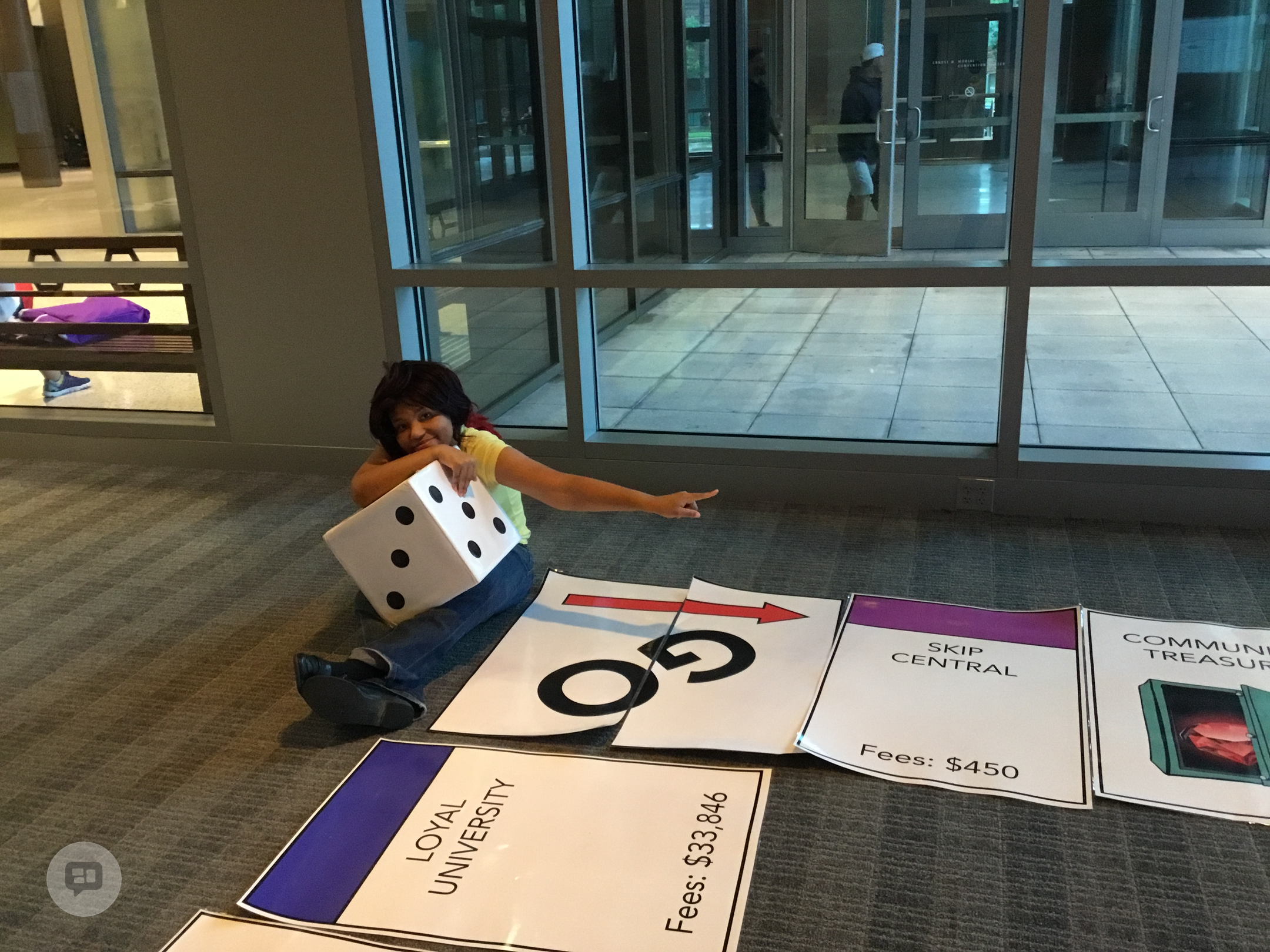 A Monopoly board game